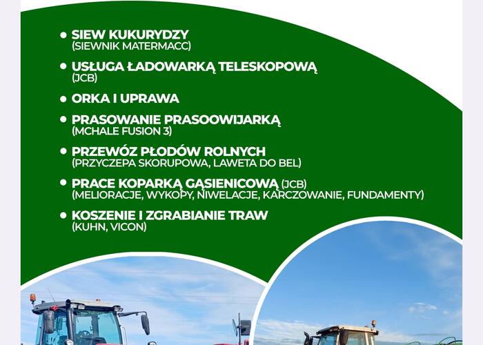 Grajewo ogłoszenia: Witam, wykonam usługę siewu kukurydzy nowym siewnikiem 6...
