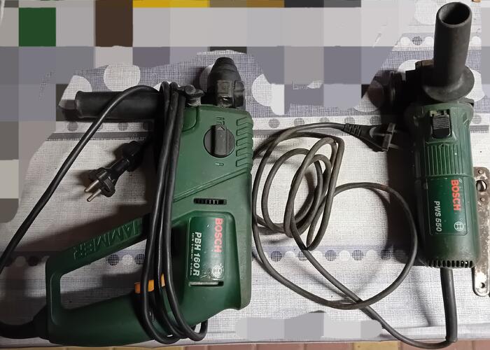 Grajewo ogłoszenia: Sprzedam wiertarkę udarową Bosch PBH 160R oraz szlifierkę....
