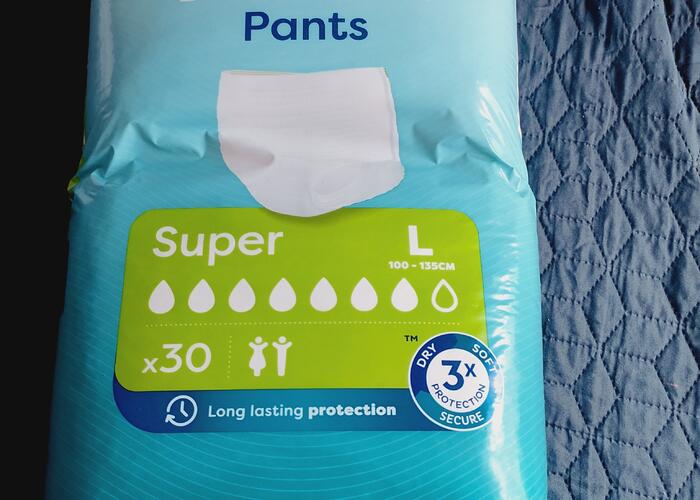Grajewo ogłoszenia: Sprzedam Pampersy
TENA pro skin Super L -85zl 
Seni active,...